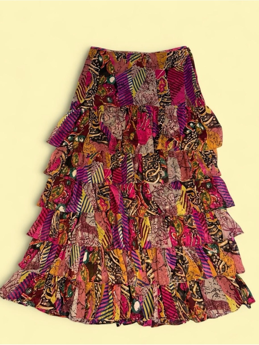 🩵STUNNING vintage Y2K Laundry by Shelli Segal tiered midi skirt 🩵